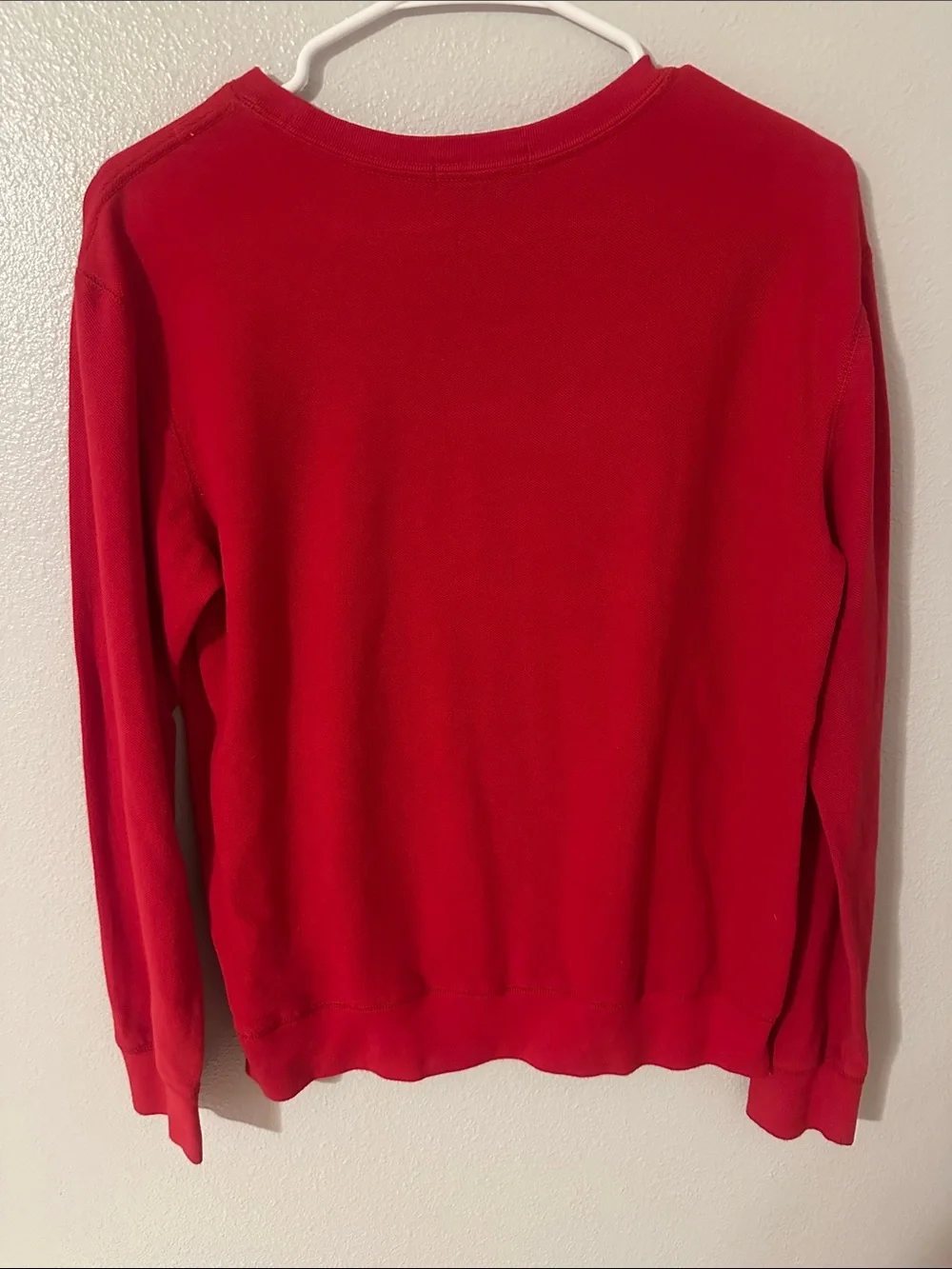 Polo by Ralph Lauren Red Crewneck Sweatshirt with Navy Pony